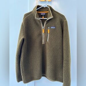 Patagonia Olive Green Fleece Jacket